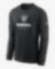 Nike Dri-FIT Sideline Team (NFL Las Vegas Raiders) Men's Long-Sleeve T-Shirt