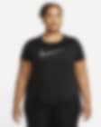 Low Resolution Nike Dri-FIT Swoosh 女款短袖跑步上衣 (加大尺寸)