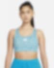 Low Resolution Nike Dri-FIT Swoosh Icon Clash Women's Medium-Support Padded Strappy Printed Sports Bra