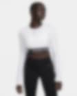 Low Resolution Nike Pro 365 Women's Dri-FIT Cropped Long-Sleeve Top