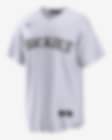 Nike MLB Colorado Rockies (Kris Bryant) Men's Replica Baseball Jersey - White/Purple M