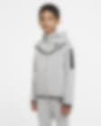 Low Resolution Nike Sportswear Tech Fleece-hættetrøje med lynlås til store børn (drenge)