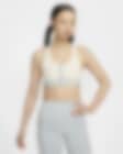 Low Resolution Nike Swoosh 女款中度支撐型襯墊正面拉鍊運動內衣