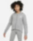 Low Resolution Nike Sportswear Club Fleece Hoodie mit durchgehendem Reißverschluss für ältere Kinder (Mädchen)