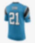 Nike Carolina Panthers No21 Jeremy Chinn Anthracite Salute to Service Men's Stitched NFL Limited Therma Long Sleeve Jersey