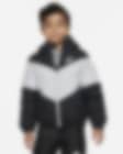 Low Resolution Nike Little Kids' Hooded Chevron Puffer Jacket