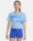 Low Resolution Nike Pro Women's Dri-FIT Graphic Short-Sleeve Top