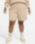Low Resolution Nike Sportswear Phoenix Fleece-shorts med løs pasform og høj talje til kvinder (plus size)