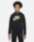 Low Resolution Nike Sportswear Club Fleece-pullover-hættetrøje til store børn
