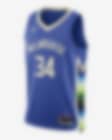 Low Resolution เสื้อแข่ง Nike Dri-FIT NBA Swingman Giannis Antetokounmpo Milwaukee Bucks City Edition