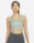 Low Resolution Nike Dri-FIT Swoosh 女款中度支撐型無襯墊金屬色澤圖樣運動內衣