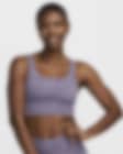 Low Resolution Bra deportivo de media sujeción de talle largo con almohadilla para mujer Nike Zenvy Tie-Dye