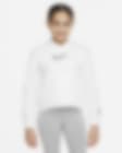 Low Resolution Dzianinowa bluza z kapturem dla dużych dzieci (dziewcząt) Nike Sportswear