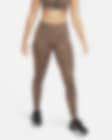 Low Resolution Nike Dri-FIT One Legging met halfhoge taille en print voor dames