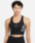Low Resolution Nike Air Dri-FIT Swoosh Women's Medium-Support Non-Padded Velour Sports Bra