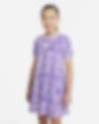 Low Resolution Nike Sportswear Big Kids' (Girls') Printed Short-Sleeve Dress