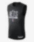 Low Resolution Brooklyn Nets Nike Dri-FIT ärmelloses NBA-Trainings-T-Shirt für Herren