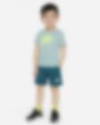 Nike Sportswear Taping Shorts Set Toddler 2-Piece Set.