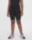 Low Resolution Nike Sportswear Big Kids' (Girls') High-Rise 9" Bike Shorts (Extended Size)