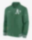 Low Resolution Oakland Athletics Authentic Collection Men's Nike MLB Full-Zip Bomber Jacket