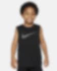 Low Resolution Camiseta de tirantes Swoosh para niños talla pequeña Nike Dri-FIT