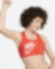 Low Resolution Brassière de sport pour la danse non rembourrée à maintien normal Nike Swoosh pour femme