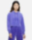 Low Resolution Nike Sportswear Women's Velour Cropped Pullover Hoodie