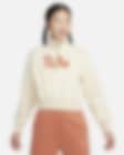 Low Resolution Sudadera cropped oversized de medio cierre de tejido Fleece para mujer Nike Sportswear