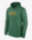 Low Resolution Oakland Athletics Authentic Collection Practice Men's Nike Therma MLB Pullover Hoodie