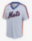Men's New York Mets #17 Keith Hernandez Authentic White Cooperstown  Baseball Jersey