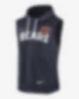 Nike Men's Chicago Bears Athletic Navy Sleeveless Hoodie