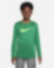 Low Resolution Nike Dri-FIT Big Kids' Long-Sleeve Training T-Shirt