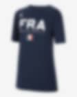 Low Resolution Basket-t-shirt Frankrike Jordan Dri-FIT för ungdom
