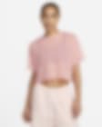 Low Resolution Nike Air Women's Printed Mesh Short-sleeve Crop Top