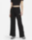 Low Resolution Nike Sportswear Club Fleece-sweatpants med mellemhøj talje og brede ben til kvinder