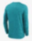 Nike Men's Miami Dolphins Dri-FIT Team Velocity Long Sleeve T-shirt