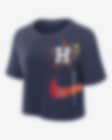 Low Resolution Houston Astros City Connect Women's Nike Dri-FIT MLB Cropped T-Shirt