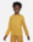 Low Resolution Piłkarska bluza z kapturem z dzianiny dresowej i zamkiem na całej długości dla dużych dzieci (chłopców) Nike Paris Saint-Germain Club