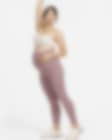 Low Resolution Nike Zenvy (M) Women's Gentle-Support High-Waisted 7/8 Leggings (Maternity)