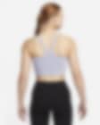 Nike Yoga Dri-FIT Luxe Shelf-Bra Cropped Tank Top 'Indigo Haze' -  DQ6032-519