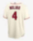 Men's Nike Yadier Molina Cream St. Louis Cardinals Alternate 2020 Replica Player Jersey
