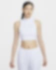 Low Resolution Nike Sportswear Chill Terry Women's Slim Cropped 1/2-Zip French Terry Tank Top
