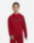 Low Resolution Μπλούζα με κουκούλα και φερμουάρ Nike Sportswear Tech Fleece για μεγάλα αγόρια