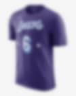 Low Resolution Los Angeles Lakers City Edition Nike NBA-spelar-t-shirt för män