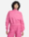 Low Resolution Nike Sportswear Women's Fleece 1/2-Zip Cropped Sweatshirt