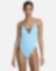 Low Resolution Damski jednoczęściowy kostium kąpielowy z ramiączkami skrzyżowanymi na plecach Nike Swim Sneakerkini 2.0