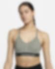 Low Resolution Nike Indy enyhe tartást adó, párnázott, V nyakú női sportmelltartó