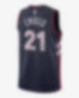 Blue Nike NBA Philadelphia 76ers Swingman Embiid #21 Jersey - JD