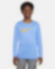 Low Resolution Nike Dri-FIT Big Kids' Long-Sleeve Training T-Shirt