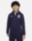 Low Resolution Mikina Nike Football Anglie Tech Fleece s kapucí a zipem po celé délce pro větší děti (chlapce)